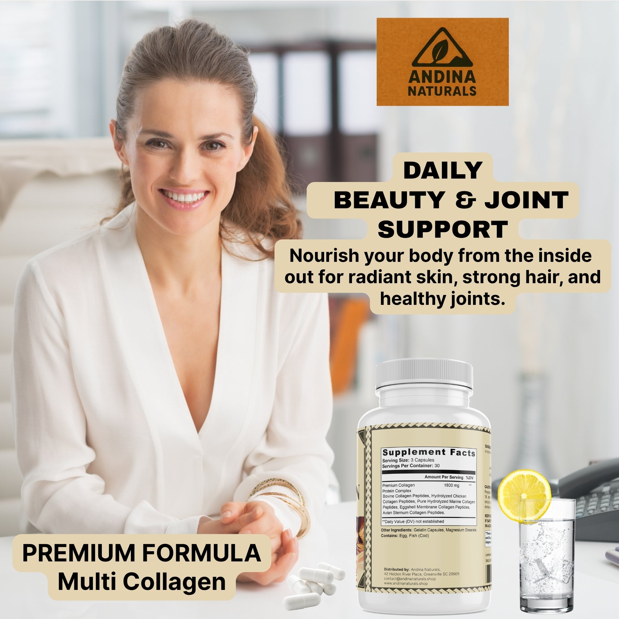 Multi Collagen Complex | Skin, Hair, Nails & Joint Support