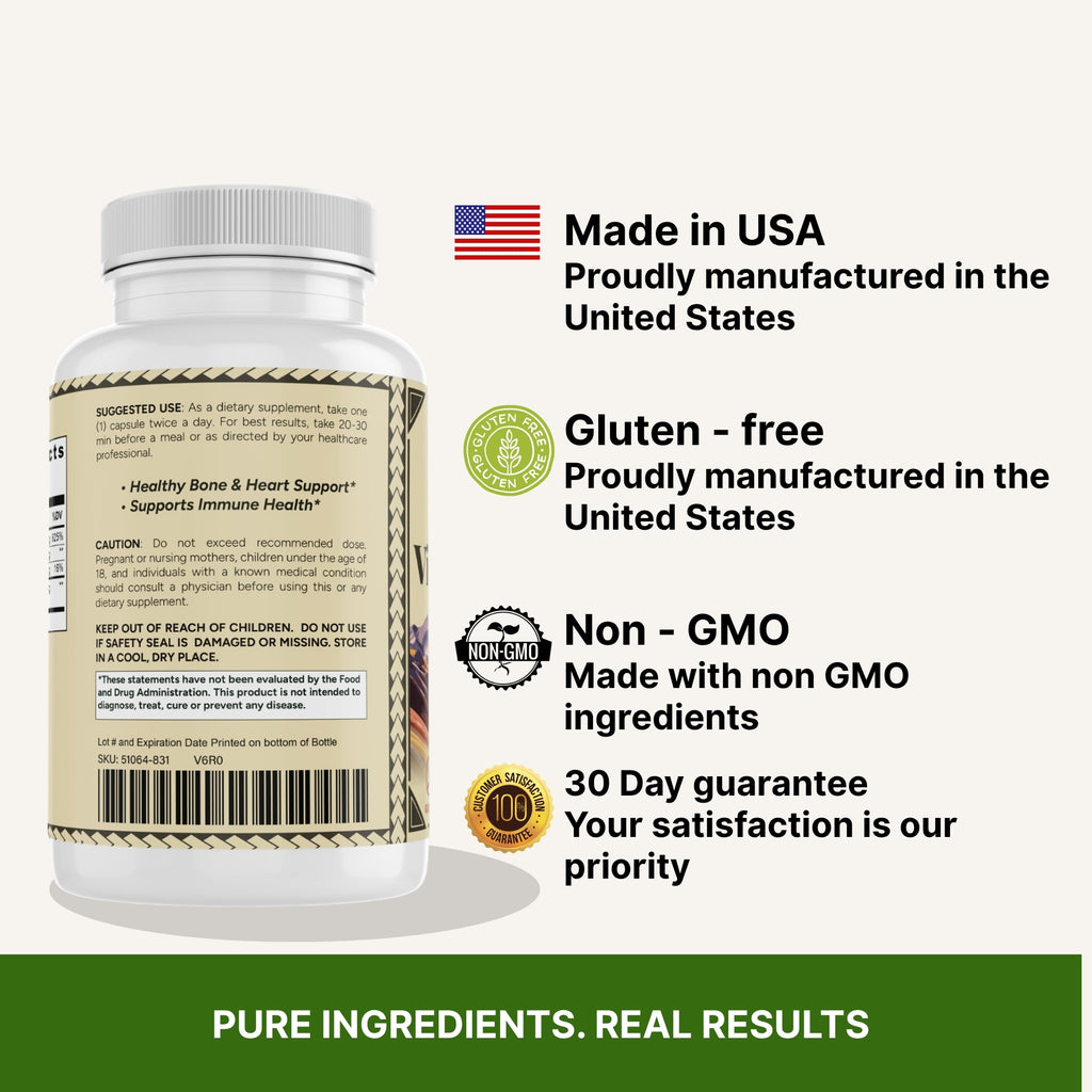 Vitamin K2 + D3 | Bone, Heart & Immune Support